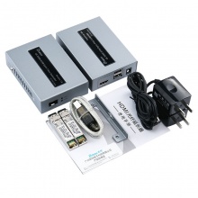 帝特DT-7052 hdmi kvm光纤延长器4k高清单模双纤键鼠光端机
