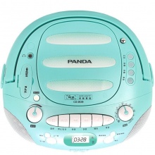 熊猫（PANDA）CD-209 便携式CD复读机播放机 磁带录音机收录机磁带U盘相互转录机（蓝色）
