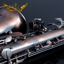 德国罗菲 中音萨克斯管乐器降E调初学复古萨克斯专业演奏级 白铜+磷铜喇叭口