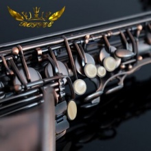 德国罗菲 中音萨克斯管乐器降E调初学复古萨克斯专业演奏级 白铜+磷铜喇叭口