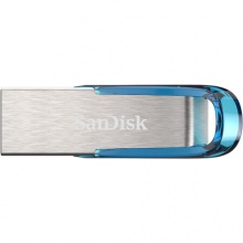 闪迪（SanDisk）32GB USB3.0 U盘 CZ73酷铄 蓝色 读速150MB/s 金属外壳 内含安全加密软件
