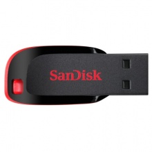 闪迪（SanDisk）16GB USB2.0 U盘 CZ50酷刃 黑红色 时尚设计