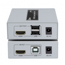 帝特DT-7052 hdmi kvm光纤延长器4k高清单模双纤键鼠光端机