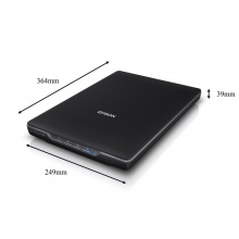 爱普生Epson V3办公SOHO轻薄便携OCR识别A4平板扫描仪