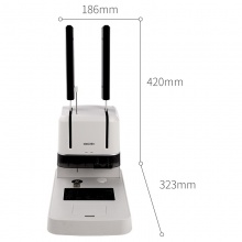 得力3876A凭证装订机手动小型易打孔热熔铆管