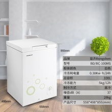 Ronshen/容声BD/BC-100MS立式冷冻冷藏单门冷柜