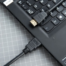 得力(deli)1.5米HDMI线 4K数字高清HDMI转HDMI连接线 黑83302