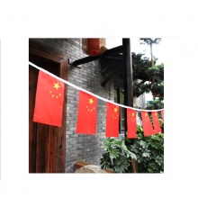 串旗国庆用品 红旗国旗串8号6米20面