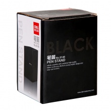 Deli/得力 9146 黑色金属大笔筒
