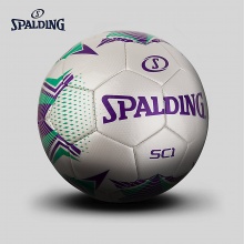 Spalding/斯伯丁sc1系列 白/绿/紫三色 5号机缝足球64-958Y