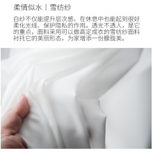 白纱窗帘魔术贴免打孔蕾丝