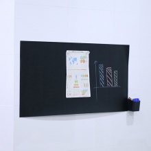 得力（deli）50000软铁黑板0.5*450*1000mm(带胶)(黑)