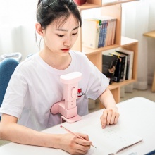 得力(deli)儿童坐姿纠正器 写字视力保护仪 阅读架 坐姿矫正器（粉蓝）70540A