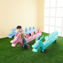 幼儿园多人协力车感统训练器材儿童团队协作户外体育活动器械玩具 颜色标注