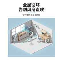 飞利浦空气循环扇家用电风扇静音台立式落地扇空气对流大风涡轮扇