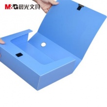 晨光 档案盒办公粘扣资料盒 A4文件档案收纳盒 加厚PP材质塑料收纳盒 ADM95290经济型75mm档案盒 12个