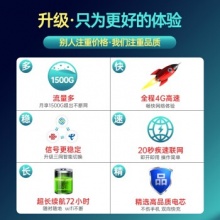 迅优随身wifi无限流量卡免插卡移动4g路由器无线网卡