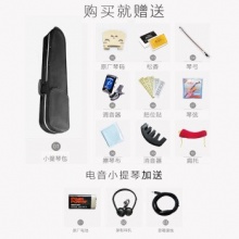 海之韵 violin成人儿童小提琴初学者纯手工演奏电子电声小提琴乐器