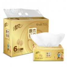 清风 BR43AO 130抽/包 6包/提 小规格 面巾抽纸(单位:提)