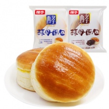 桃李酵母面包 牛奶蛋羹味/巧克力味混装早餐面包 75g/袋*8袋