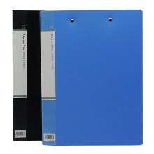 欧标（MATE-IST）A4文件夹 资料夹加厚型夹讲义夹子合同夹B1927 蓝色 双弹簧夹