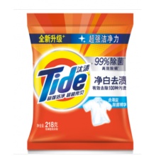 汰渍(Tide)净白去渍升级洗衣粉218克20包/袋